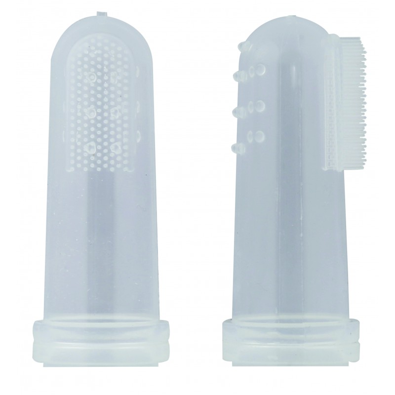 Baby Silicone Finger Brush With Case Pack of 2